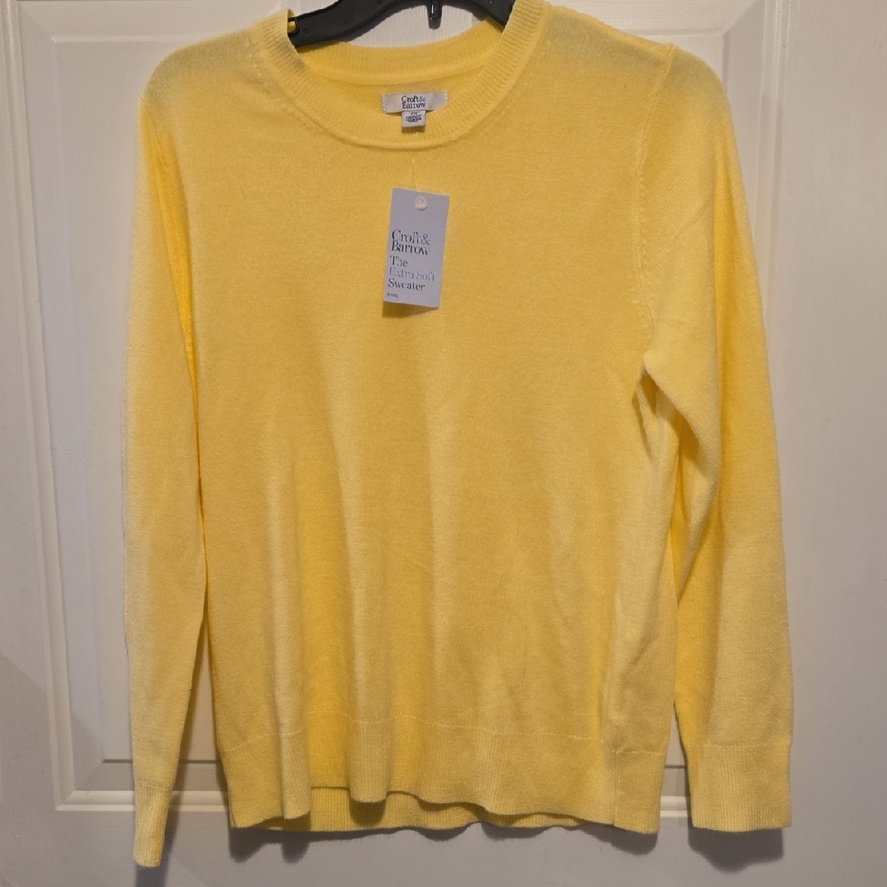 Croft & Borrow Women's Sunny Yellow Sweater